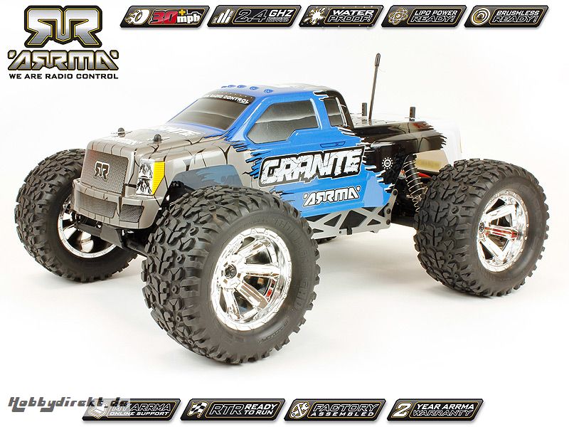 Arrma Granite Monster, blau / RTR Revell RC Pro AR102301