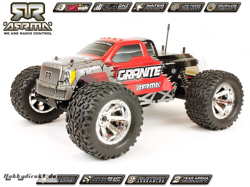 Arrma Granite Monster, rot / RTR Revell RC Pro AR102321