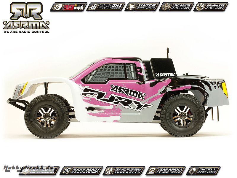 Fury Truggy, purple / RTR AR102421