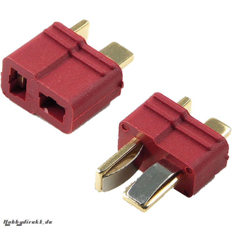 GOLDKONTAKT T STECKER UND BUCHSE 3 PAARE (T-STECKSYSTEM) Robbe 40016