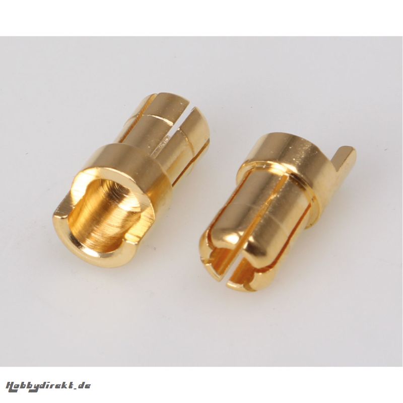 GOLDKONTAKT STECKSYSTEM 6MM STECKER 5STK Robbe 40040