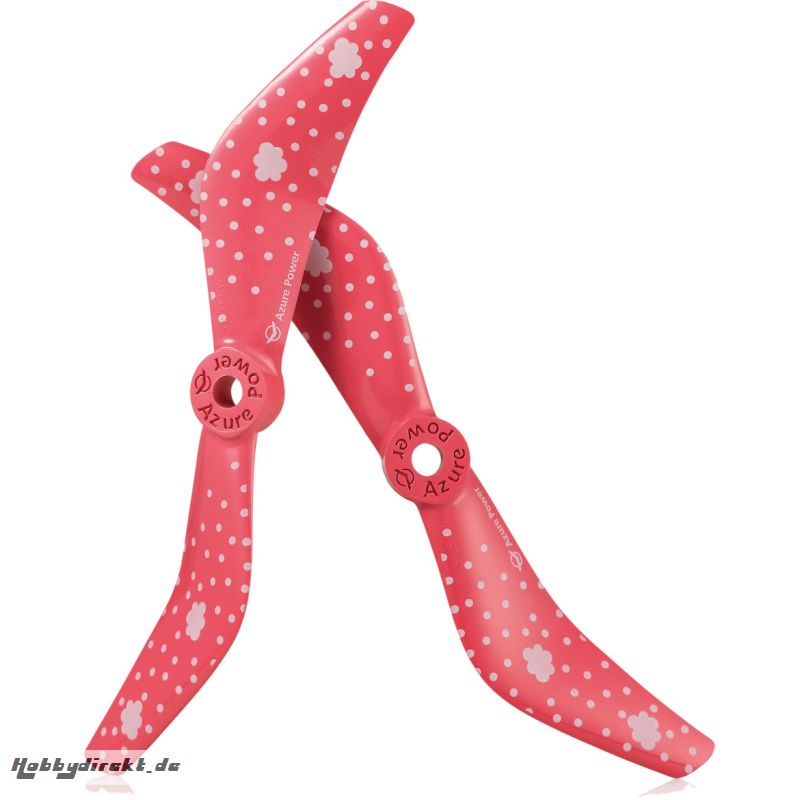 RACE 2-BLATT 5050 PROPELLER PINK 2X CW + 2X CCW 5MM BOHRUNG PC/GFK Robbe 50500213