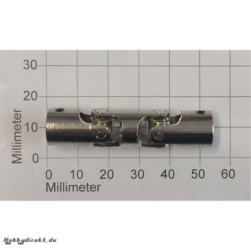 GELENKKUPPLUNG DOPPELT STAHL D12XL52MM BOHRUNG 5/5 Robbe 5221