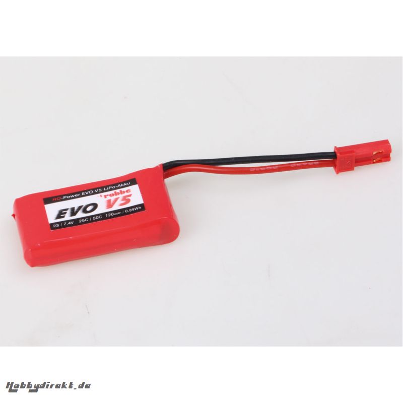 RO-POWER EVO V5 25(50)C 7,4 VOLT 2S 120MAH LIPO AKKU Robbe 6504