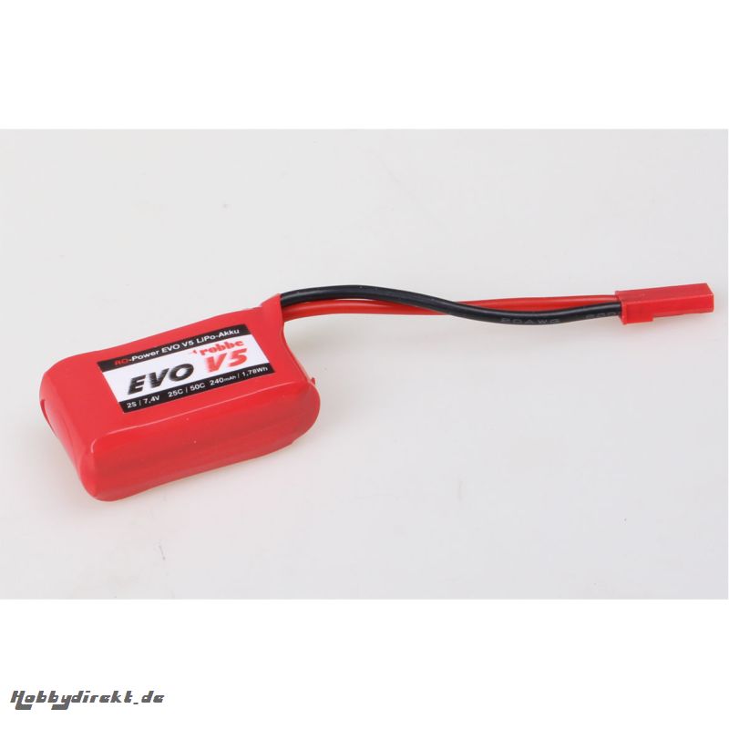 RO-POWER EVO V5 25(50)C 7,4 VOLT 2S 240MAH LIPO AKKU Robbe 6512