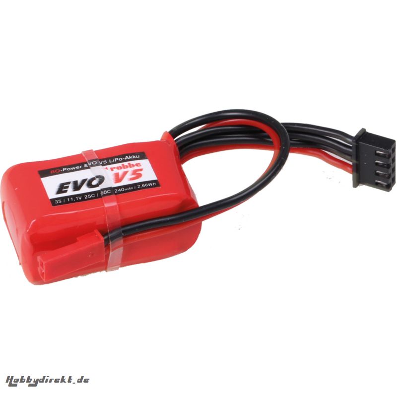 RO-POWER EVO V5 25(50)C 11,1 VOLT 3S 240MAH LIPO AKKU Robbe 6514