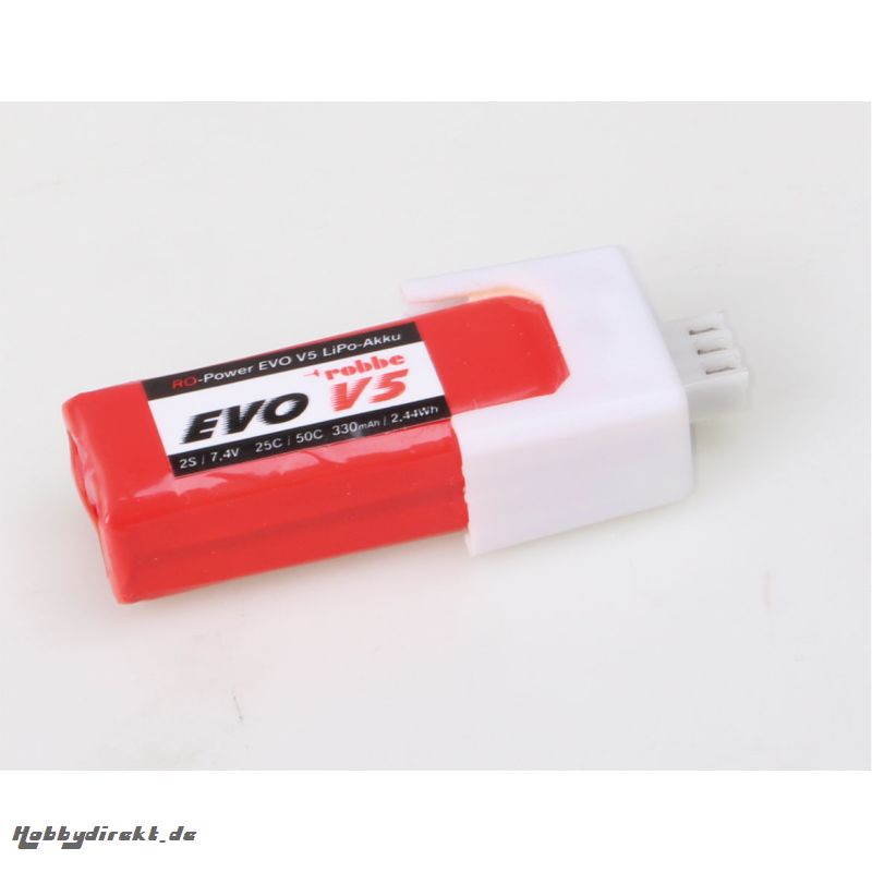 RO-POWER EVO V5 25(50)C 7,4 VOLT 2S 330MAH LIPO AKKU Robbe 6518