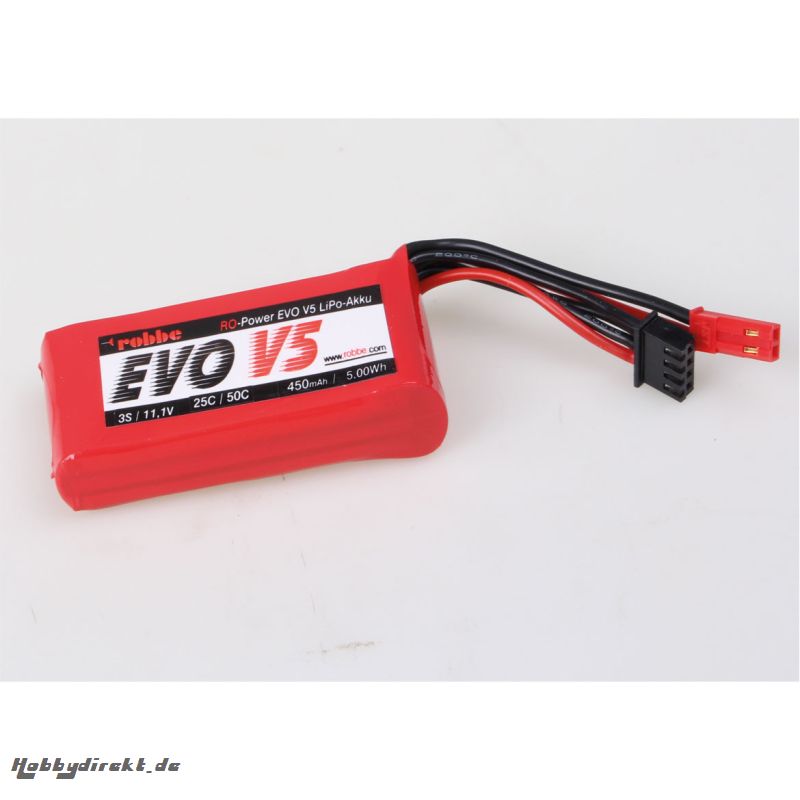 RO-POWER EVO V5 25(50)C 11,1 VOLT 3S 450MAH LIPO AKKU Robbe 6521