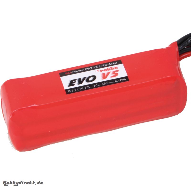 RO-POWER EVO V5 25(50)C 11,1 VOLT 3S 550MAH LIPO AKKU Robbe 6525