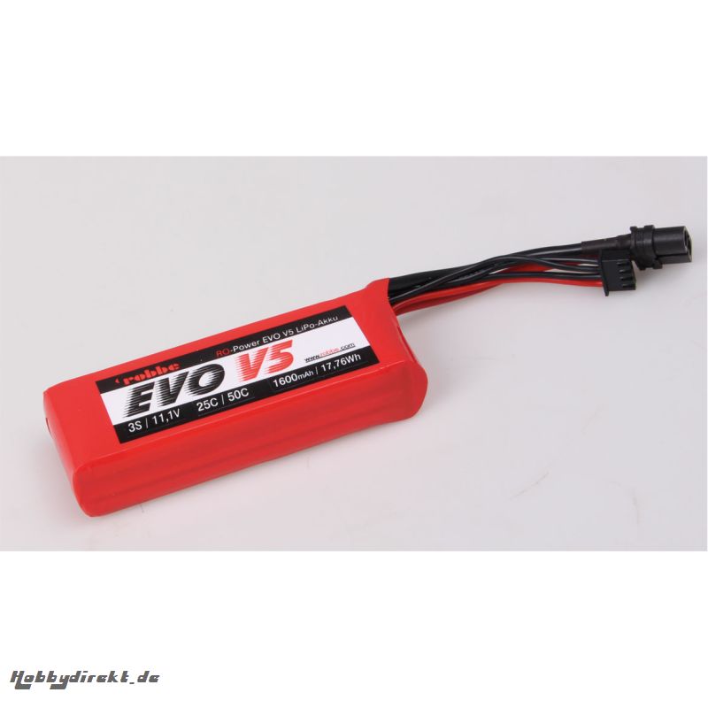 RO-POWER EVO V5 25(50)C 11,1 VOLT 3S 1600MAH LIPO AKKU Robbe 6534