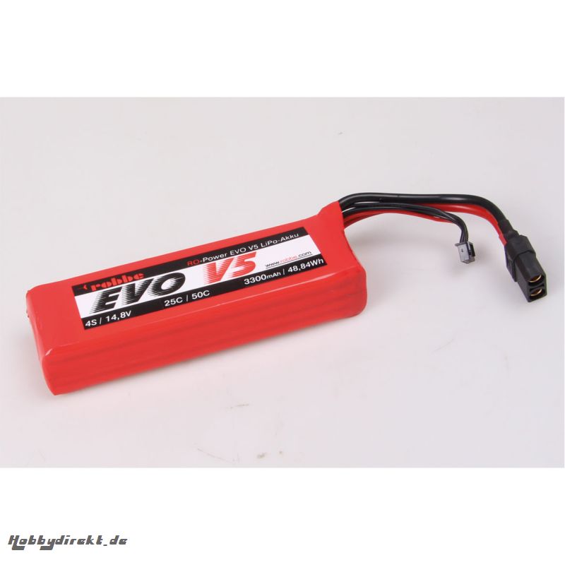 RO-POWER EVO V5 25(50)C 14,8 VOLT 4S 3300MAH LIPO AKKU Robbe 6541