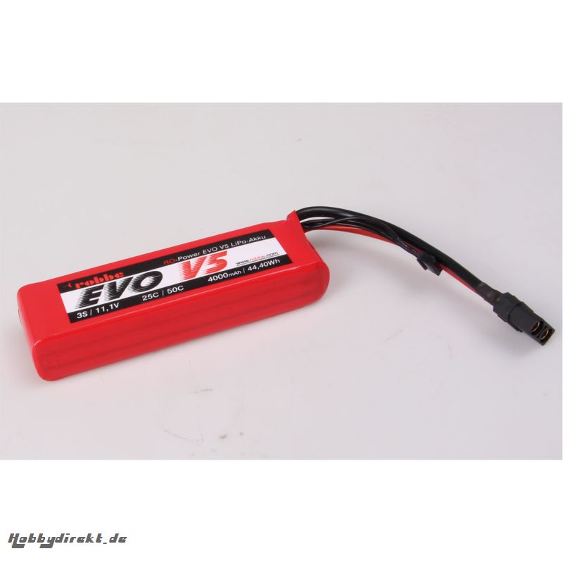 RO-POWER EVO V5 25(50)C 11,1 VOLT 3S 4000MAH LIPO AKKU Robbe 6543