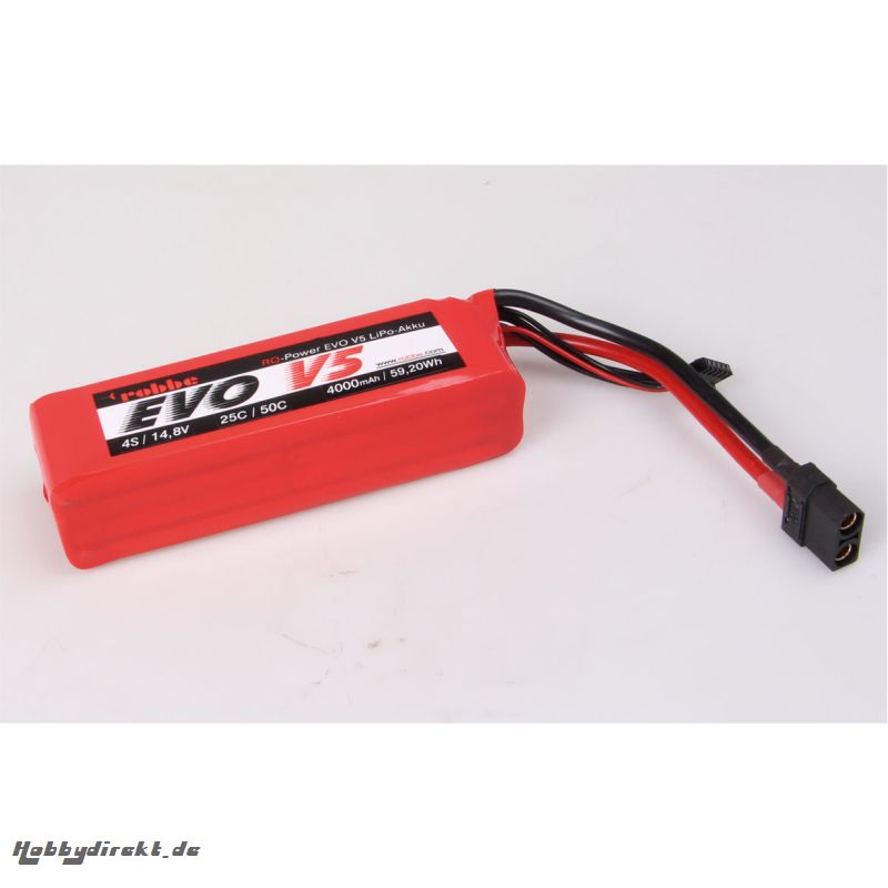 RO-POWER EVO V5 25(50)C 14,8 VOLT 4S 4000MAH LIPO AKKU Robbe 6544