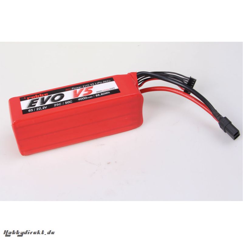 RO-POWER EVO V5 25(50)C 22,2 VOLT 6S 4000MAH LIPO AKKU Robbe 6545