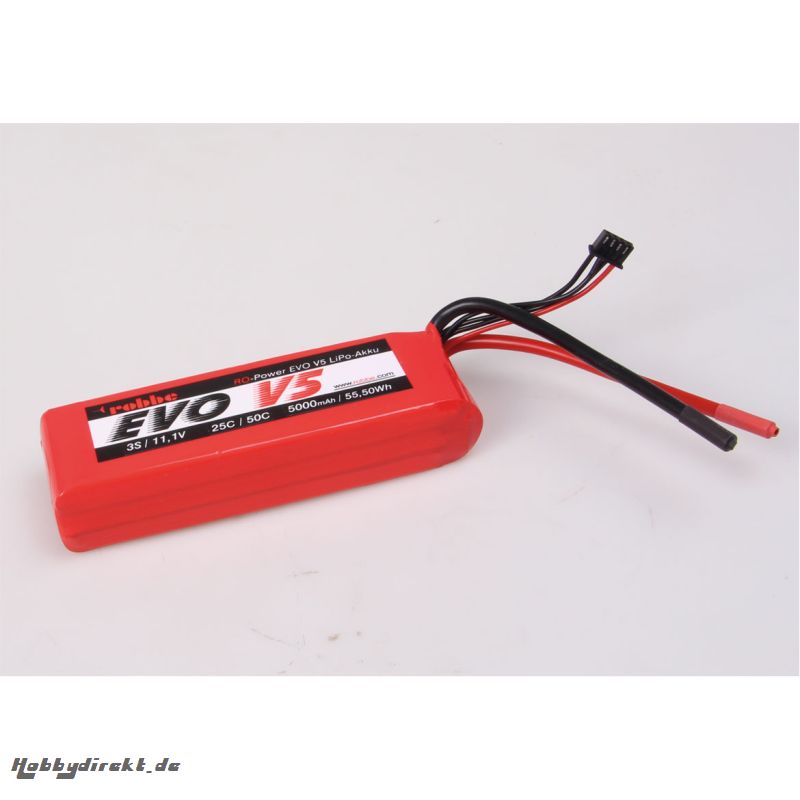 RO-POWER EVO V5 25(50)C 11,1 VOLT 3S 5000MAH LIPO AKKU Robbe 6546