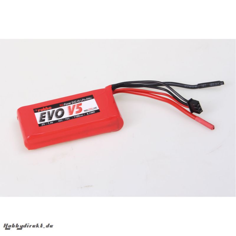 RO-POWER EVO V5 35(70)C 7,4 VOLT 2S 1100MAH LIPO AKKU Robbe 6551