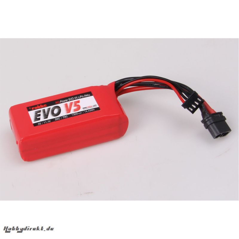 RO-POWER EVO V5 35(70)C 11,1 VOLT 3S 1300MAH LIPO AKKU Robbe 6555