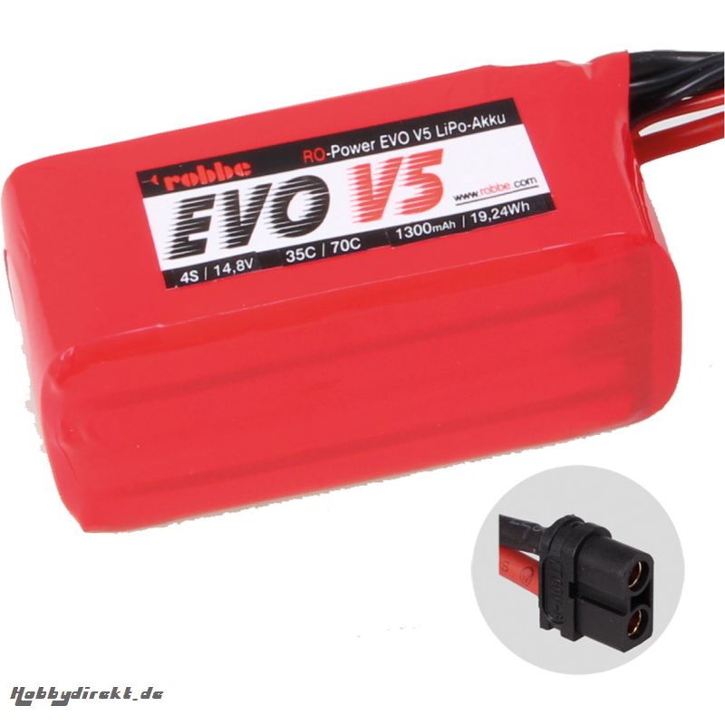 RO-POWER EVO V5 35(70)C 14,8 VOLT 4S 1300MAH LIPO AKKU Robbe 6556