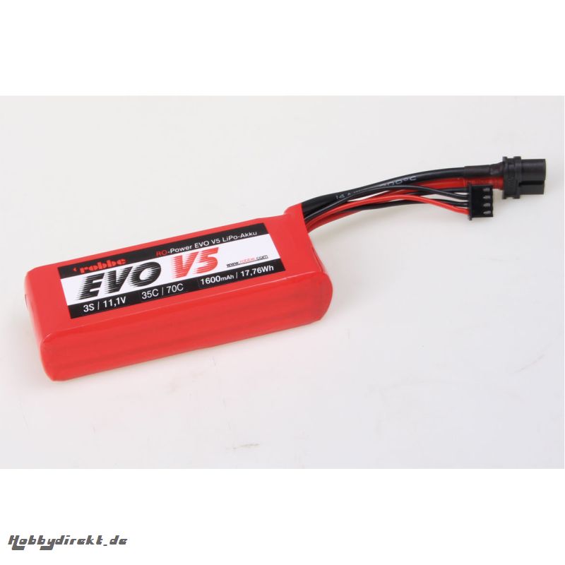 RO-POWER EVO V5 35(70)C 11,1 VOLT 3S 1600MAH LIPO AKKU Robbe 6557