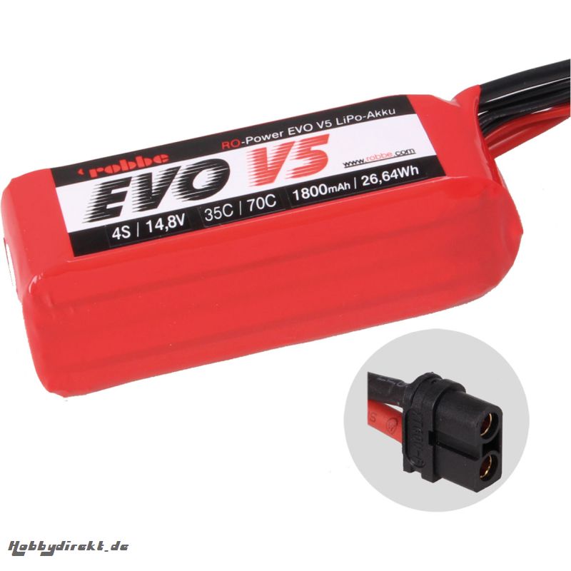 RO-POWER EVO V5 35(70)C 14,8 VOLT 4S 1800MAH LIPO AKKU Robbe 6560