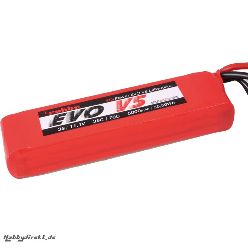 RO-POWER EVO V5 35(70)C 11,1 VOLT 3S 5000MAH LIPO AKKU Robbe 6571