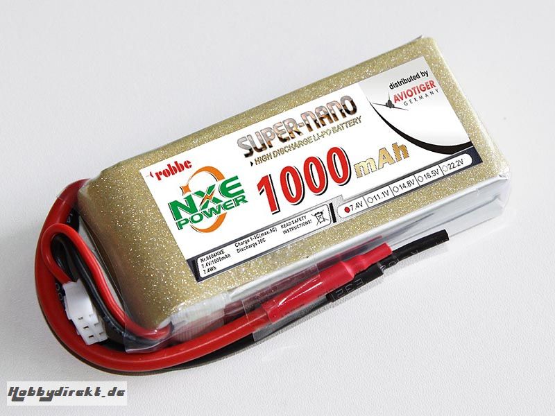 LiPo Akku robbe NXE-Power Evo 2S1000/30C Robbe 6604NXE