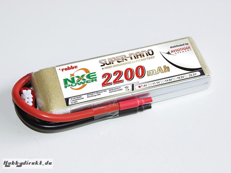 LiPo Akku robbe NXE-Power Evo 2S2200/35C Robbe 6612NXE