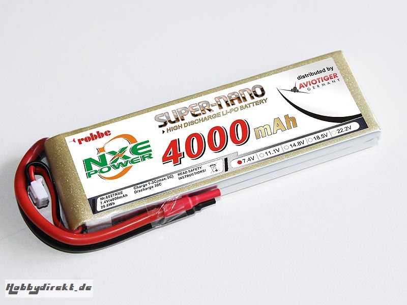 LiPo Akku robbe NXE-Power Evo 2S4000/30C Robbe 6627NXE