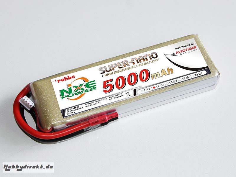 LiPo Akku robbe NXE-Power Evo 3S5000/30C Robbe 6637NXE