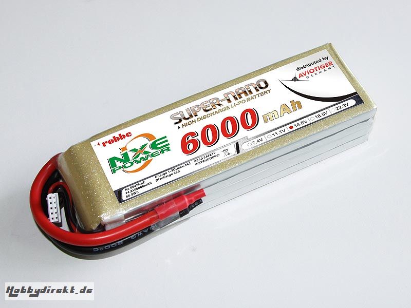 LiPo Akku robbe NXE-Power Evo 4S6000/30C Robbe 6647NXE