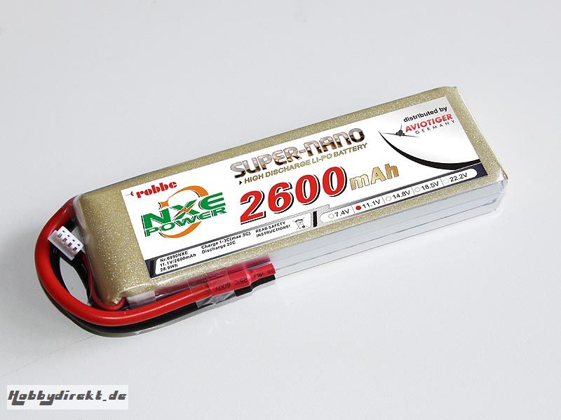 LiPo Akku robbe NXE-Power Evo 3S2600/20C Robbe 6990NXE