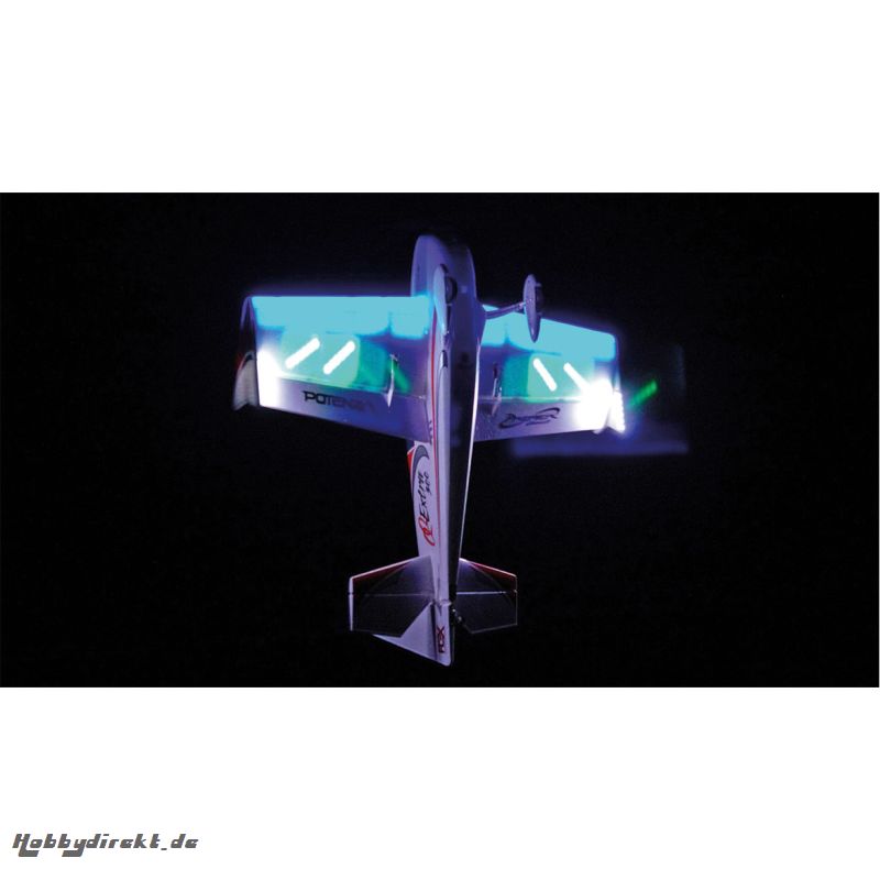 QQ EXTRA 300 V1 BLUE SUPER PNP NIGHT MIT LED BELEUCHTUNG UND AURA 8 3-ACHS GYRO Robbe FPM3080A