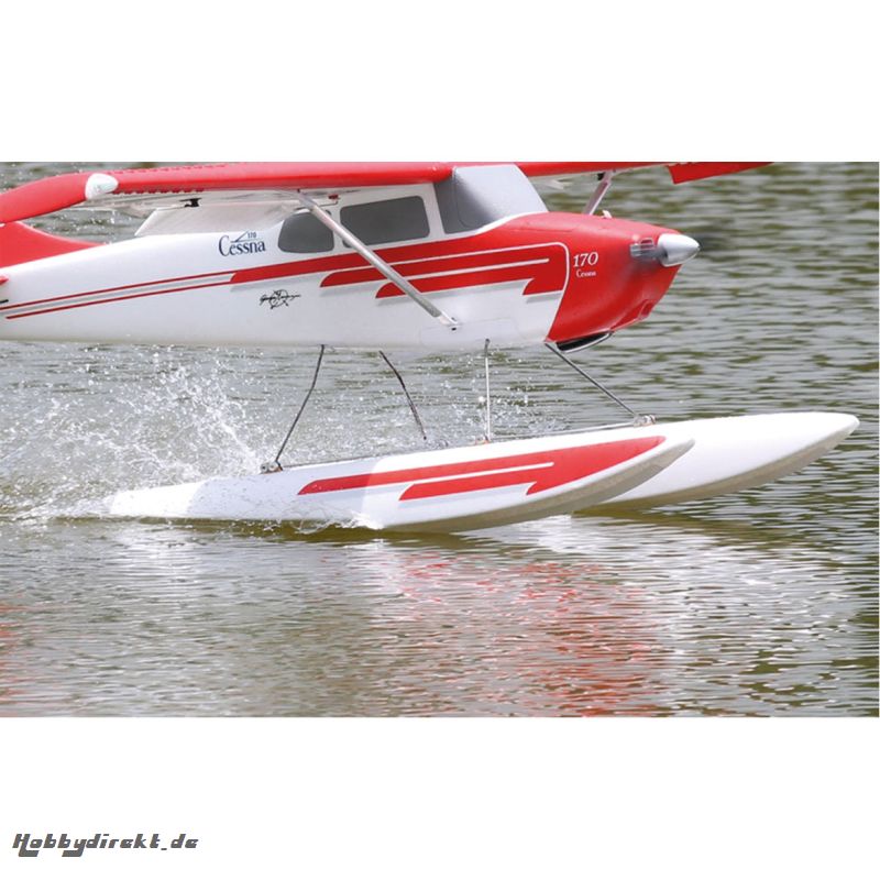 SCHWIMMER CESSNA 170 ROT/WEISS MIT STREBEN, SERVO UND LED BELEUCHTUNG Robbe FPM317014