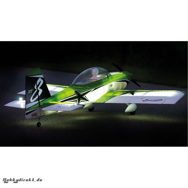 RV-8 SUPER PNP NIGHT MIT AURA 8 UND NACHTFLUGBELEUCHTUNG Robbe I-FPM3580A