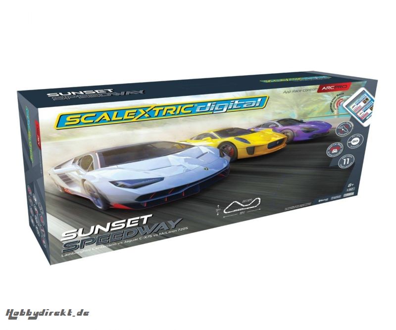 1:32 ARC PRO Sunset Speedway Set (3) Carson 1388 500001388