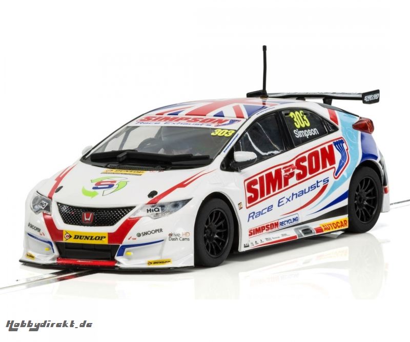 1:32 Honda Civic Type R NGTC BTCC17 #303 Carson 3915 500003915