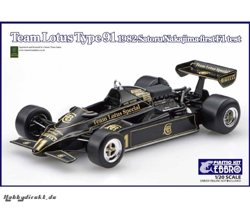 1:20 Team Lotus Type 91 F1 Test Nakajima Carson 20021 500020021