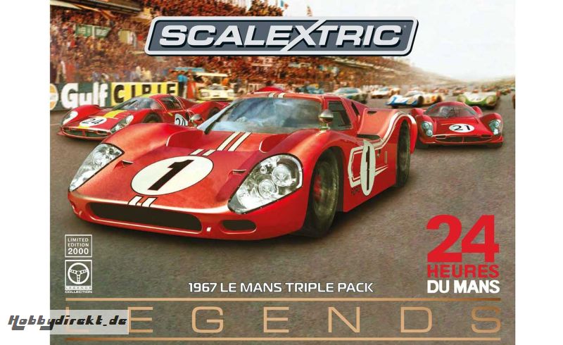 1:32 Ferrari/Ford GT MKIV LeMans 1967(3) Carson 3892 50003892A