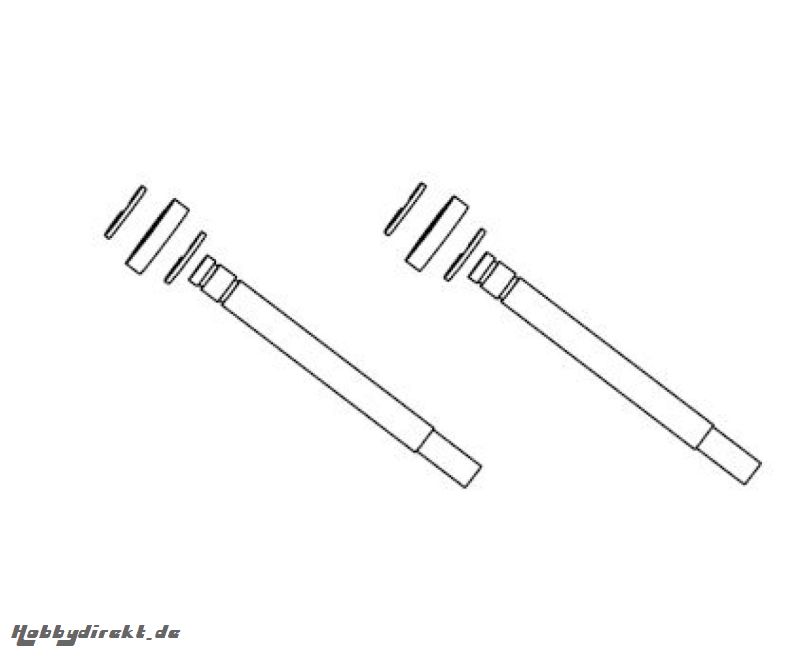 Dämpfer-Kolbenstangen-Set Carson 105176