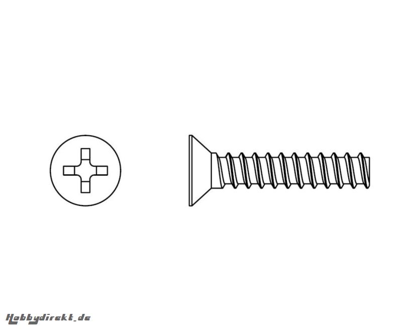 Senkkopfschraube 3x20mm,Rap Carson 205086