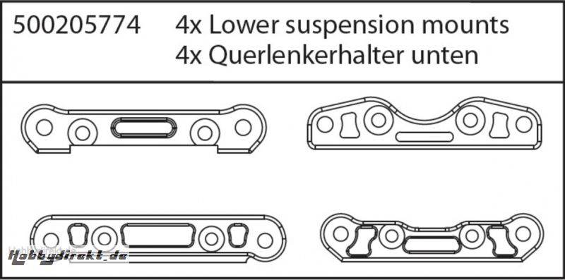 X8 Specter Querlenkerhalter unten Carson 205774 500205774