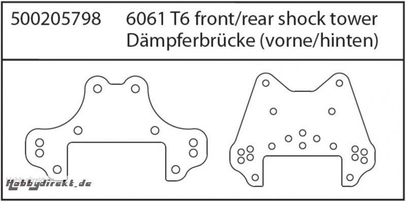 X8 Specter Dämpferbrücke v/h Carson 205798 500205798