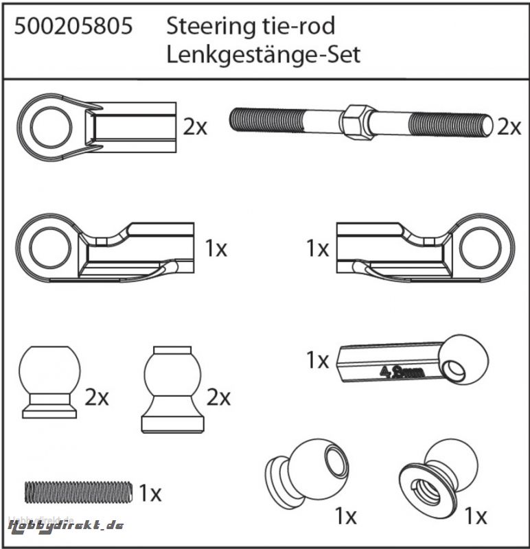 X8 Specter Lenkgestänge Carson 205805 500205805