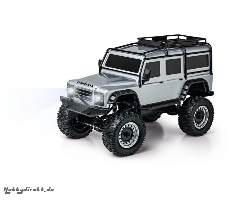 1:8 Land Rover Defender 100% RTR silber Carson 404172 500404172