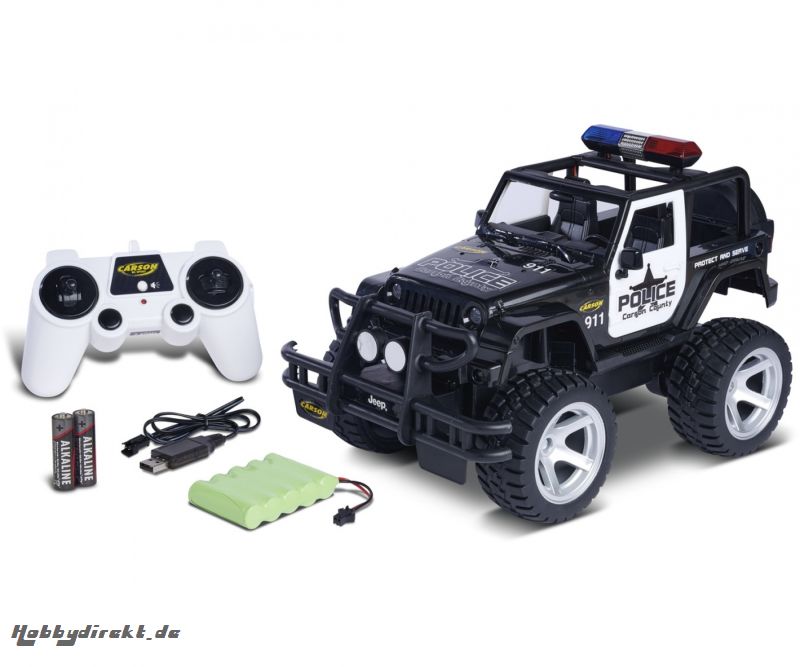 1:12 Jeep Wrangler Police 2.4G 100% RTR Carson 404267 500404267