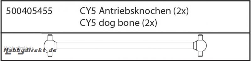 CY5 Antriebsknochen, 2 Stück Carson 405455 500405455