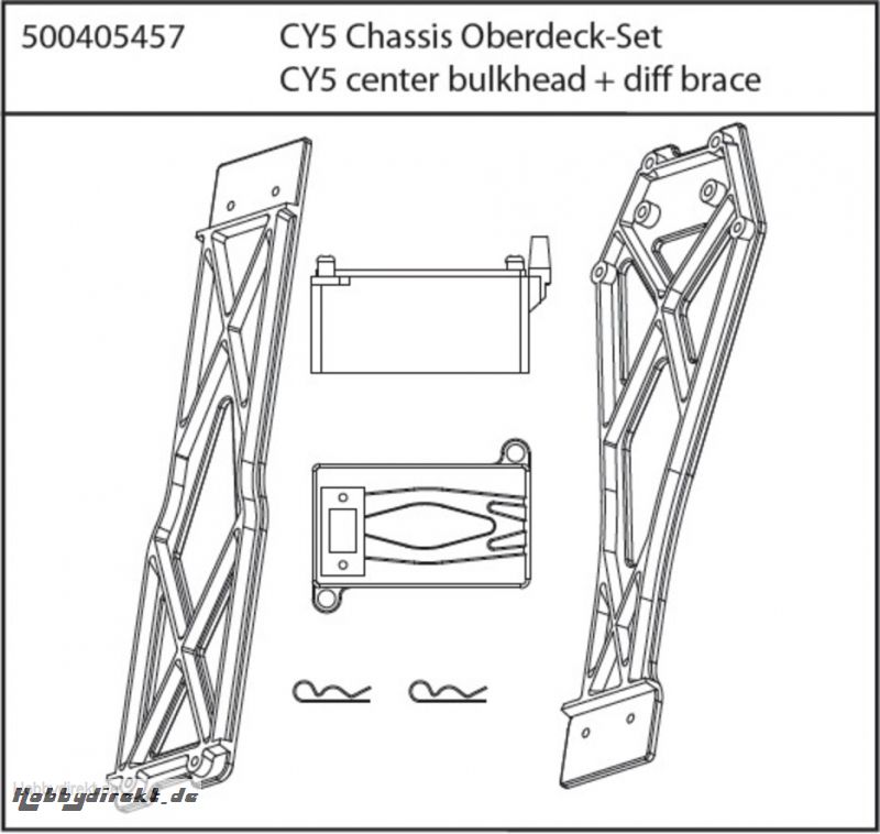 CY5 Chassis Oberdeck-Set Carson 405457 500405457