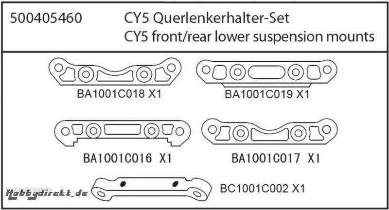 CY5 Querlenkerhalter Carson 405460 500405460