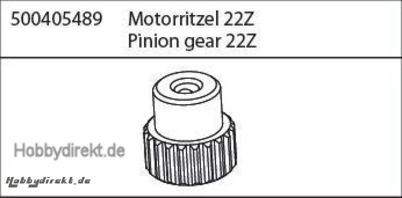 X10ET-XL Motorritzel 22 Zähne Carson 405489 500405489