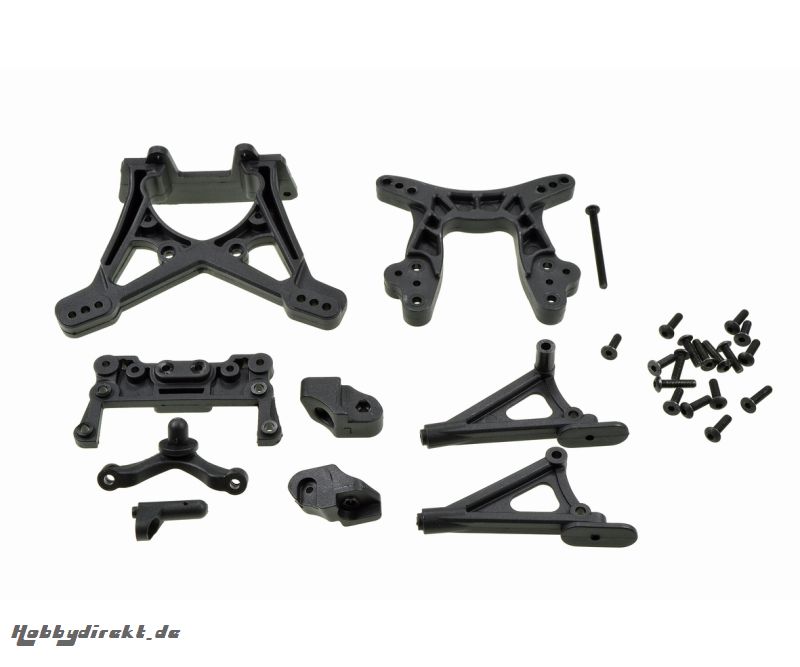 X10EB-2WD Dämpferbrücke/Karo-halter-Set Carson 405667 500405667